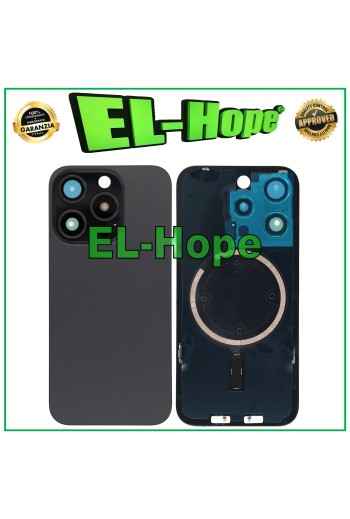 GLASHÜLLE RÜCKSEITE + MAGSAFE FÜR IPHONE 15 PRO TITANIUM SCHWARZ