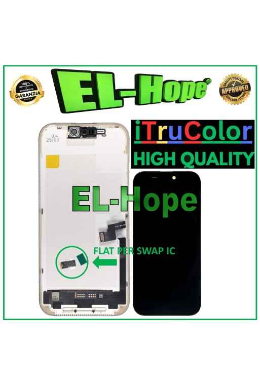 iTruColor HARD OLED LCD DISPLAY FÜR APPLE IPHONE 16 PRO TOUCH GLASBILDSCHIRM