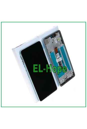 LCD-DISPLAY + ORIGINALRAHMEN SERVICE MOTOROLA MOTO G75 5G XT2437 TOUCH GRÜN