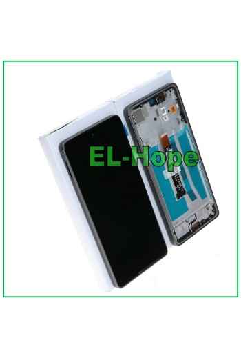 LCD-DISPLAYRAHMEN ORIGINAL SERVICE MOTOROLA MOTO G75 5G XT2437 TOUCH GRAU