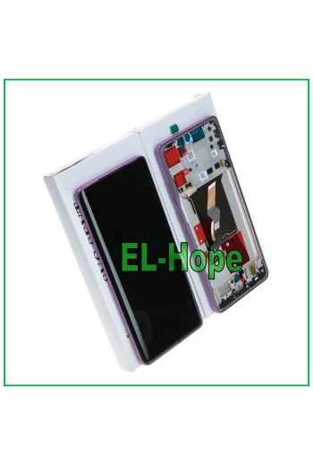 LCD-DISPLAY + ORIGINALRAHMEN SERVICE MOTOROLA MOTO EDGE 60 PRO XT2507 LILA
