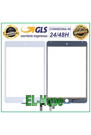 TOUCHSCREEN FÜR APPLE IPAD MINI 4 WIFI 3G A1538 A1550 WEISSES GLAS