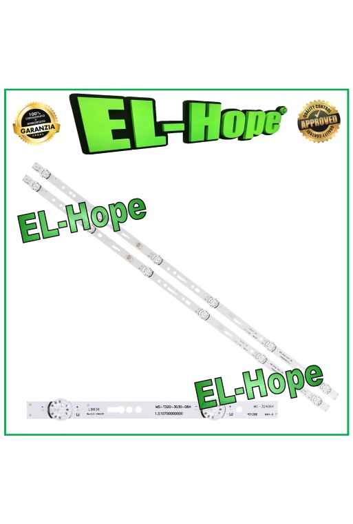 Set mit 2 Leisten à 6 LEDs für Fernseher 32 JS-ME32M106ED.908L MS L1074 L1343 L2202 L2430 L3406