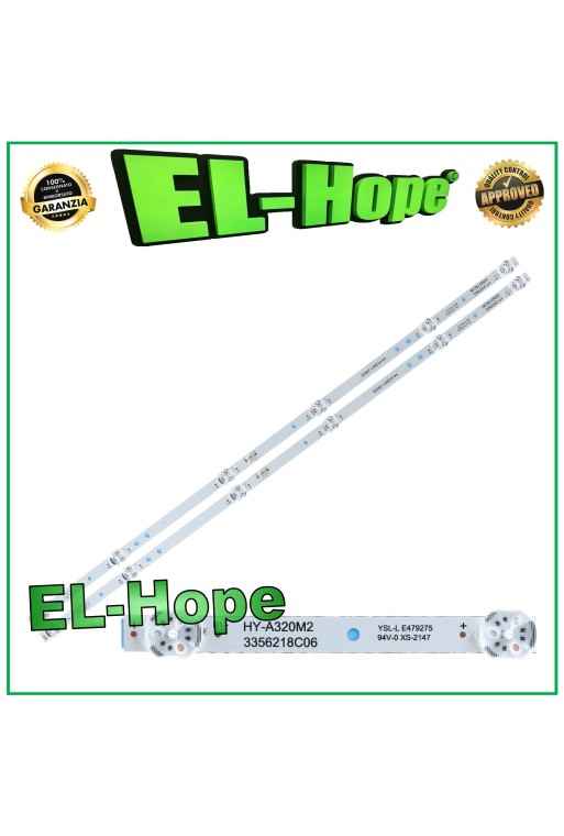 Set mit 2 LED-Streifen (6 Stuck) fur 32 -Fernseher HY-A320M2 3356218C06 L560mm