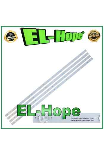 Kit mit 4 Leisten und 8 LEDs fur 39 -Fernseher Changhong CRH-K385353504085C8 K3853535040883M Rev1