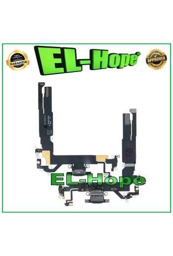 iPhone 17 Ladeanschluss Mikrofon Antenne Dock Ladeanschluss Flach Schwarz