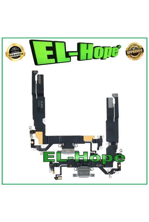 iPhone 17 Ladeanschluss Mikrofon Antenne Dock Ladeanschluss Flach WeiB