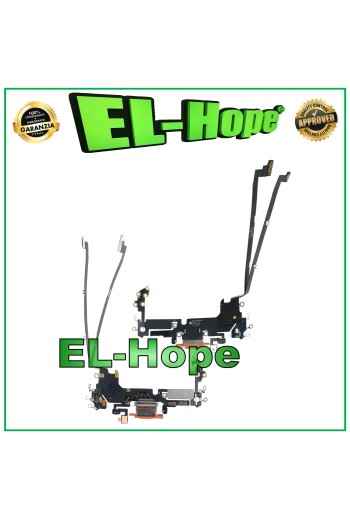 iPhone 17 Pro Ladeanschluss Mikrofon Antenne Dock Ladeanschluss Flach Orange