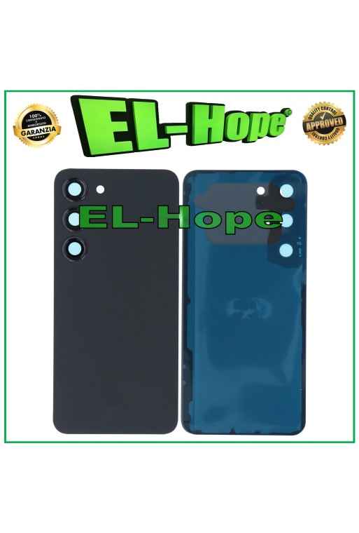 Akkudeckel hinten für Samsung Galaxy S23 SM-S911 Rückseitenschutzhülle Schwarz