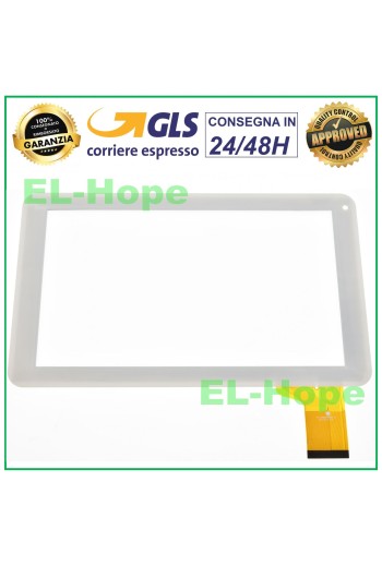 TOUCHSCREEN-GLAS FÜR TABLET EVOLIO ARIA 9 DIGITIZER 9 ORIGINAL WEISS