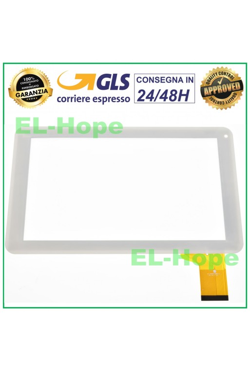 TOUCHSCREEN-GLAS FÜR TABLET AKAI MID9035C FLATE WIDE DIGITIZER 9 WEISS TOUCHSCREEN-GLAS FÜR TABLET AKAI MID9035C FLATE WIDE DIGITIZER 9 WEISS