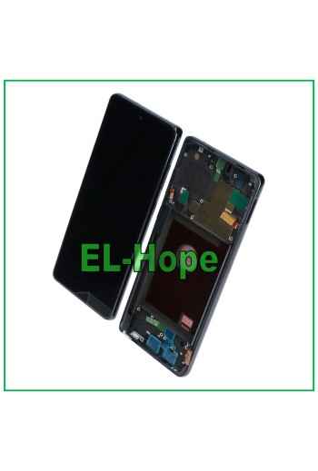 TFT-LCD-Rahmen-Touchscreen-Display fur Samsung Galaxy Note 10 Lite SM-N770, Schwarz