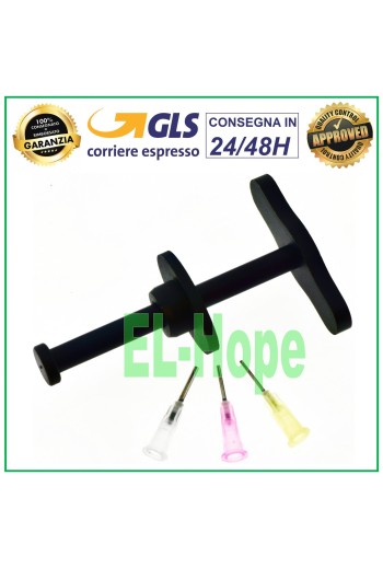 KOLBENSPRITZE METALLKOLBEN FÜR FLUX FLUX DISPENSER + 3 NADEL KIT