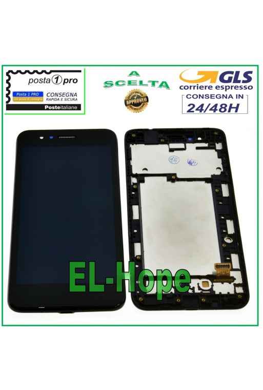 TOUCHSCREEN-GLAS + LCD-DISPLAY FÜR LG K9 2018 LM-X210EM LMX210EM SCHWARZ + RAHMEN
