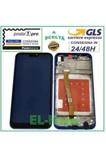 LCD-DISPLAY + TOUCHSCREEN FÜR HUAWEI P20 LITE ANE-LX1 GLASBILDSCHIRMRAHMEN BLAU