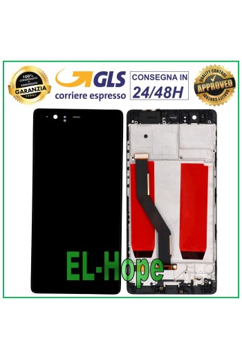 LCD-DISPLAY FÜR HUAWEI P9 PLUS VIE-L09 TOUCHSCREEN GLASBILDSCHIRMRAHMEN SCHWARZ