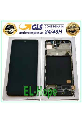 100 % ORIGINAL LCD-DISPLAY SAMSUNG GALAXY A51 SM-A515F TOUCHSCREEN-RAHMENGLAS