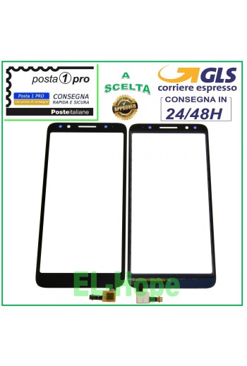 TOUCHSCREEN-GLAS ALCATEL 1X OT-5059 OT5059D OT5059X EIN DIGITIZER SCHWARZES GLAS