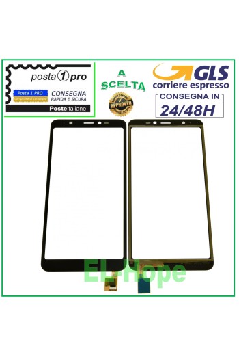 TOUCHSCREEN-GLAS WIKO Y60 DIGITIZER SCHWARZES GLAS 5.45 