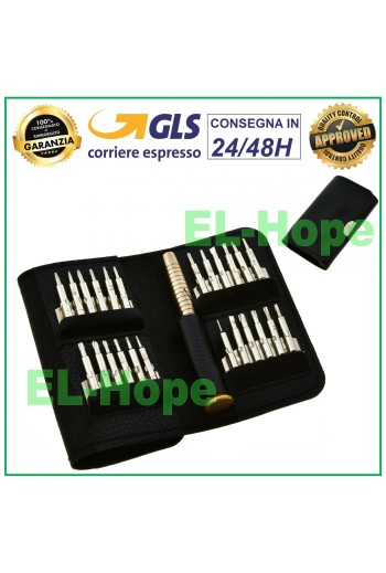 SET 25 STK SCHRAUBENDREHER WERKZEUG TORX ÖFFNUNGS-KIT IPHONE SMARTPHONE MACBOOK