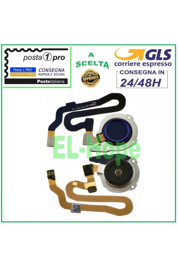 FLACHER FINGERABDRUCKSENSOR-SCHLÜSSEL HUAWEI HONOR 8 FRD-L09 L19 BLAU