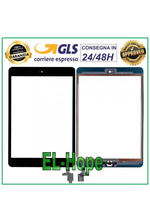 TOUCH FÜR APPLE IPAD MINI WIFI 3G A1432 A1454 A1455 SCHWARZES GLAS + HOME-TASTE