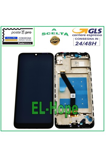 DISPLAYRAHMEN FÜR HUAWEI Y6 2019 HONOR 8A MRD-LX1 LX2 TOUCHSCREEN SCHWARZER BILDSCHIRM