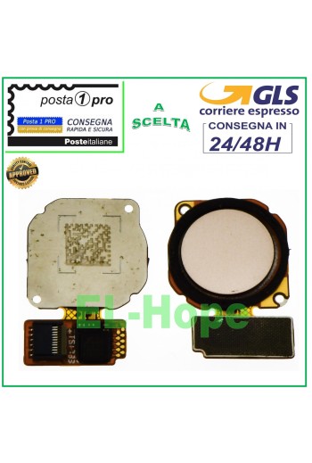 FLACHE FINGERABDRUCKSENSORTASTE HUAWEI P SMART PLUS INE-LX1 GOLD