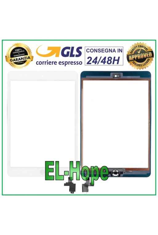 TOUCH FÜR APPLE IPAD MINI WIFI 3G A1432 A1454 A1455 WEISSES GLAS + HOME-TASTE 