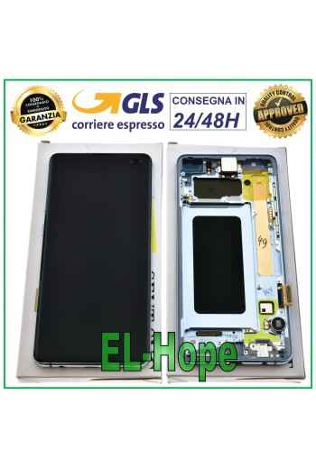 ORIGINAL LCD-DISPLAY SAMSUNG GALAXY S10+ PLUS SM-G975F TOUCHSCREEN PRISM BLAU