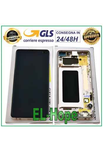 ORIGINALDISPLAY SAMSUNG GALAXY S10+ PLUS SM-G975F TOUCHSCREEN KERAMIK WEISS