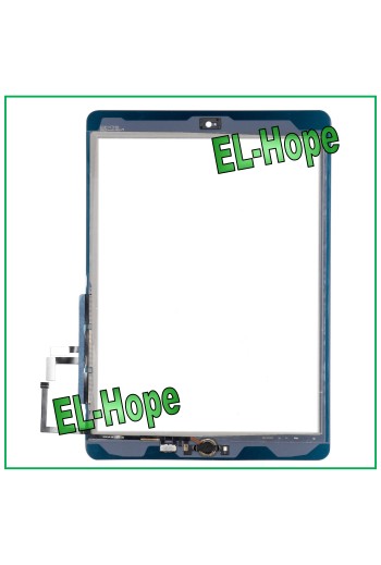 TOUCH FÜR APPLE IPAD 5 AIR WIFI 3G CHIP A1822 A1823 WEISSES GLAS + HOME-TASTE