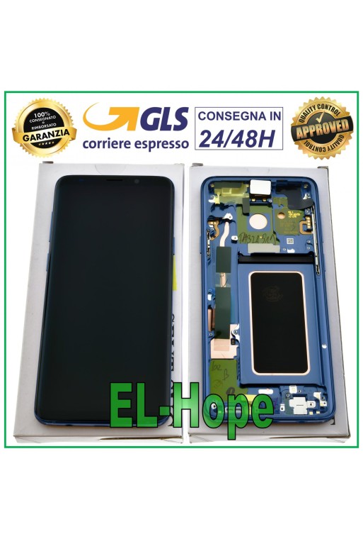 ORIGINAL LCD-DISPLAY SAMSUNG GALAXY S9+ SM-G965F PLUS TOUCHSCREEN KORALLEBLAU