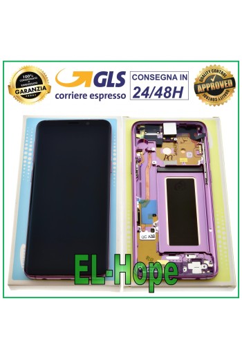 ORIGINAL LCD-DISPLAY SAMSUNG GALAXY S9 SM-G960F 2018 TOUCHSCREEN LILA
