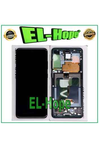 ORIGINALRAHMEN LCD-DISPLAY SAMSUNG GALAXY S20+ PLUS SM-G985 G986 5G TOUCH SCHWARZ