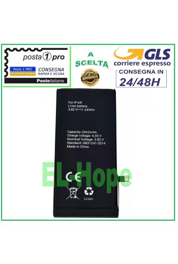 ERSATZAKKU FÜR IPHONE XR 2942 mAh