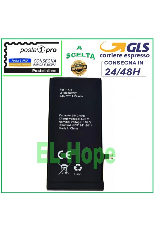 ERSATZAKKU FÜR IPHONE XR 2942 mAh