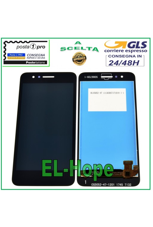 TOUCHSCREEN-GLAS + LCD-DISPLAY FÜR LG K9 2018 LM-X210EM LMX210EM SCHWARZER BILDSCHIRM
