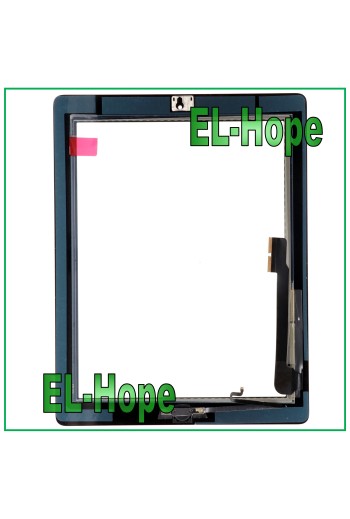 TOUCHSCREEN FÜR APPLE IPAD 4 WIFI 3G A1458 A1459 A1460 SCHWARZES GLAS + HOME-TASTE
