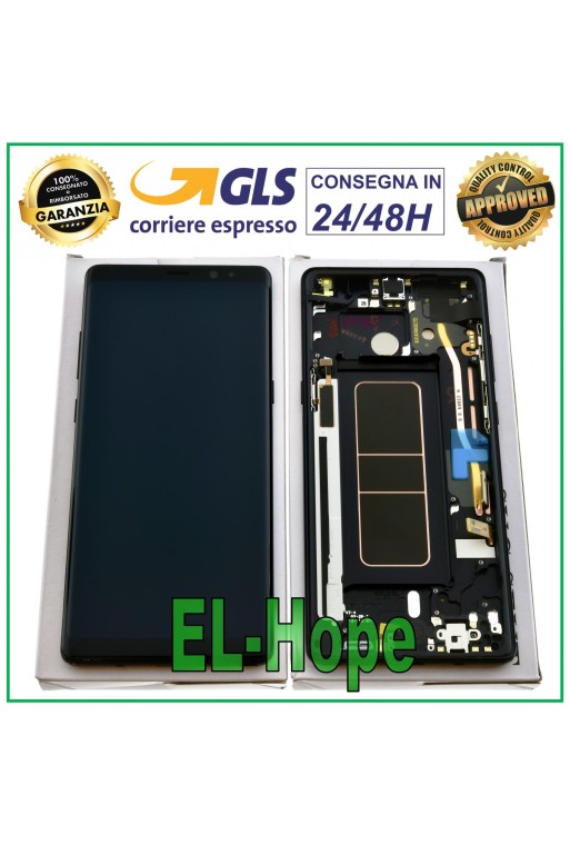 ORIGINAL LCD-DISPLAY SAMSUNG GALAXY NOTE 8 SM-N950 SM-N950F TOUCHSCREEN SCHWARZ