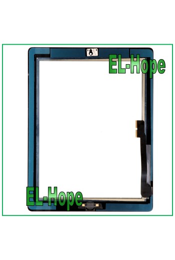 TOUCHSCREEN FÜR APPLE IPAD 3 WIFI 3G A1430 A1416 A1403 SCHWARZES GLAS + HOME-TASTE