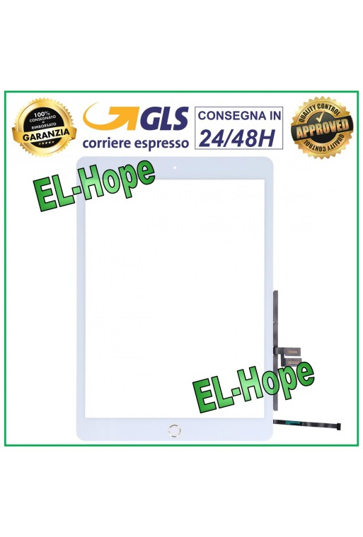 TOUCHSCREEN FÜR APPLE IPAD 8 2020 8. 2020 A2270 A2428 A2429 WEISSES GLAS