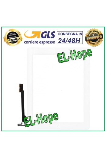 TOUCHSCREEN FÜR APPLE IPAD 4 WIFI 3G A1458 A1459 A1460 WEISSES GLAS HOME-TASTE