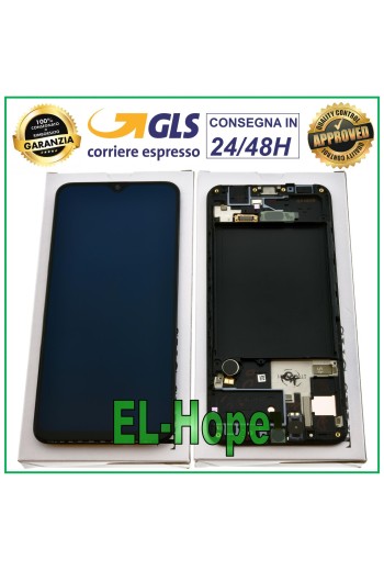 ORIGINALRAHMEN LCD-DISPLAY SAMSUNG GALAXY A30S SM-A307F TOUCHSCREEN 6,4  SCHWARZ