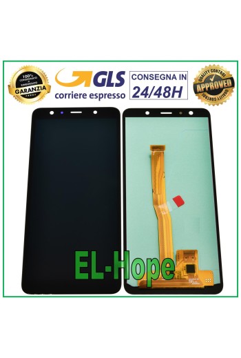 TFT-LCD-DISPLAY FÜR SAMSUNG GALAXY A7 2018 SM-A750F TOUCHSCREEN SCHWARZES GLAS