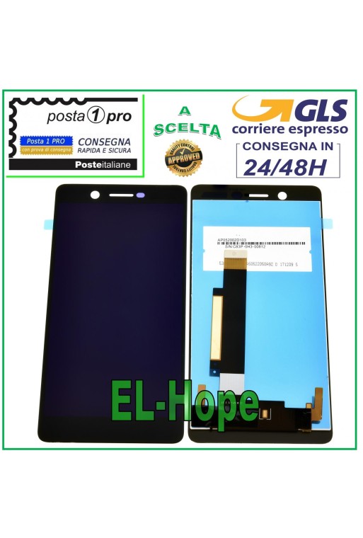 Montiertes LCD-Display für Nokia 7 TA-1041 Touchscreen Glasbildschirm 5,2 Zoll Schwarz