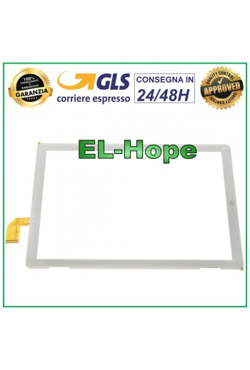 TOUCHSCREEN FÜR MEDIACOM SmartPad iyo 10 4G M-SP1EY4G WEISSES GLAS ORIGINAL