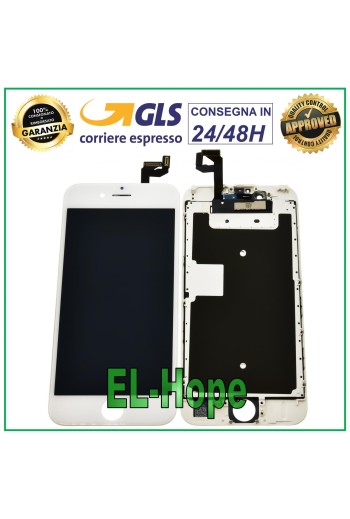 LCD-DISPLAY FÜR APPLE IPHONE 6S TOUCHSCREEN GLAS WEISSER BILDSCHIRM GLEICH DEM ORIGINAL