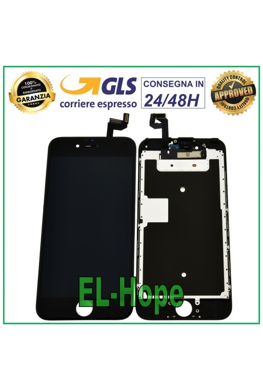 LCD-DISPLAY FÜR APPLE IPHONE 6S TOUCHSCREEN-GLAS SCHWARZER BILDSCHIRM GLEICH DEM ORIGINAL