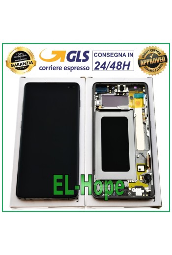 ORIGINAL LCD-DISPLAY SAMSUNG GALAXY S10 PLUS SM-G975F TOUCHSCREEN PRISM SCHWARZ